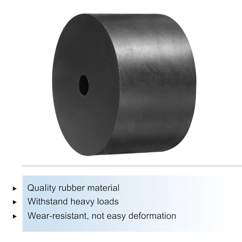 uxcell 4pcs Rubber Spacers 80mm OD, 12mm ID, 50mm Height Round Anti Vibration Spacer Rubber Bushing Grommets Thick Rubber Washers for Home Car Accessories 80mmx12mmx50mm(OD*ID*Height)