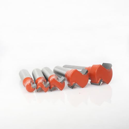 5-Piece T-slot cutter 8 mm shank, T-track slotted wood cutter, T-slot cutter set, cutter for router, woodworking