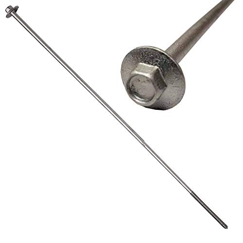(25) 14" - Galvanized Timber Tie - Hex Head Structural Screw - Great for Outdoor Landscape use - Coarse Thread for Secure Hold - Rust Resistant Screw - Heavy Duty 3/16" for Extra Hold