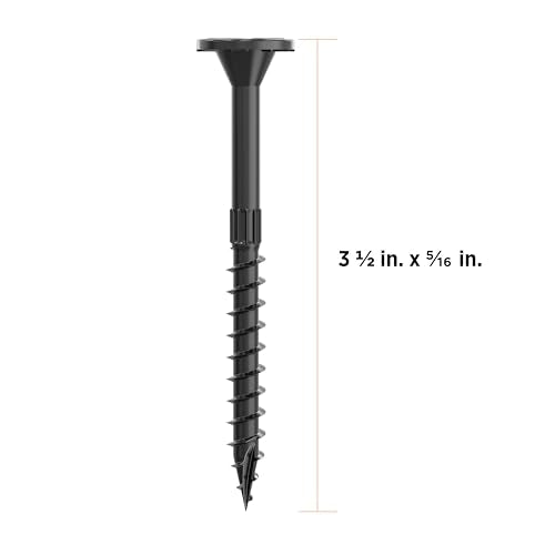 CAMO 3-1/2" x 5/16" Ledger + Multi-Ply Flat Head Structural Screw - 50 ct