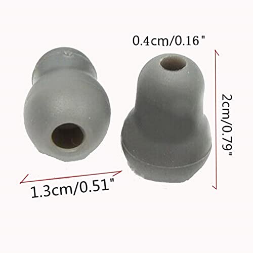 BODYA 10 x Soft Silicone Earplugs for Littmann Stethoscope Reusable Grey