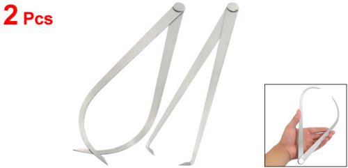 25cm Length Metal Firm Friction Joint Outside Inside Vernier Caliper Tool Pack of 2