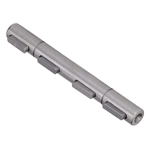 Worm Reducer Double Output Shaft Alloy Steel 14mm Diameter 128mm Length High Bearing Capacity Low Noise Transmission for NMRV040 RV040 Nema34 Stepper Motor