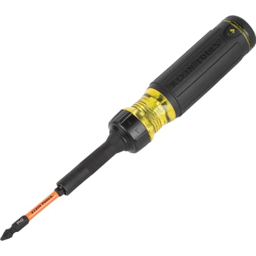 Klein Tools NCVT-4IR 12-1000V AC Voltage Tester + IR Thermometer and Klein Tools 13-in-1 Ratcheting Screwdriver with 6 Double-Ended Tips