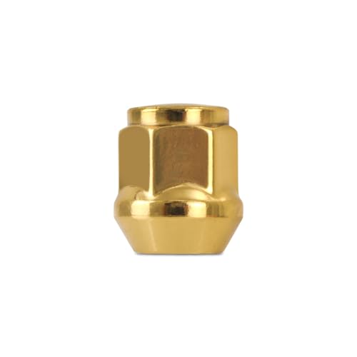 Mishimoto Steel Lug Nuts, M14x1.5, Acorn Seat, 32pc Set, Gold
