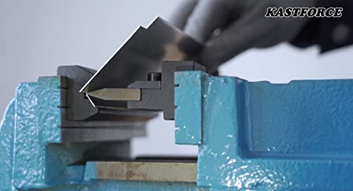 KF5011 5 Inch 125mm Vise Mount Metal Brake Bender Attachment Bending Max Capacity 14 Gauge 2mm Mild Steel 1/8" Aluminum