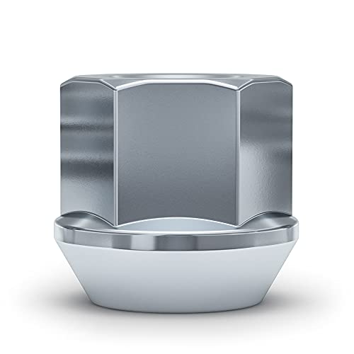 White Knight 791309-1SAM Chrome M14x1.50 Open End Bulge Acorn Lug Nut Kit with Wheel Locks (Random Key Pattern), 20 Pack M14x1.50 (Small Seat with Locks - 20 Pack)