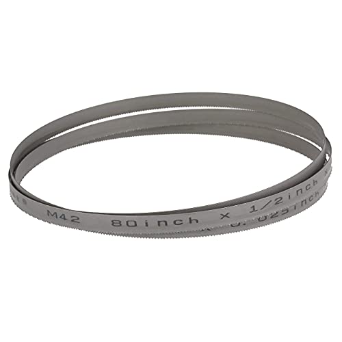 Imachinist 80" Long, 1/2" Wide, 10/14TPI and 8/12TPI Bi-metal Band Saw Blades for Soft Metal