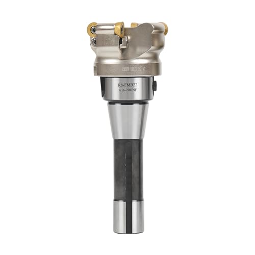 HFS(R) Face Mill Cutter Holder 63mm R8-FMB22 Shank with Cutter Inserts and Spanners for Milling EMRW 6R63-22(2.48")