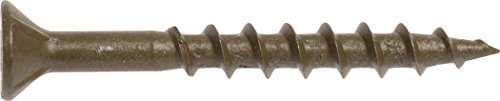 Hillman 48274 Square-Drive Multi-Purpose Wood Screws (#9 x 2-1/2") - 350 pieces, Deck Brown