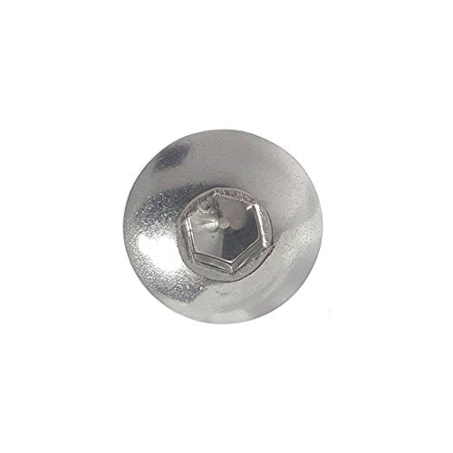 Fastenere Button Head Socket Cap Screws - 8-32 x 7/16" (50 Pack) Stainless Steel 18-8, Full Thread, Bright Plain Finish, Corrosion-Resistant, Machine Thread, Easy to Install w/Allen Socket Drive 8-32 x 7/16" (50 Pack)
