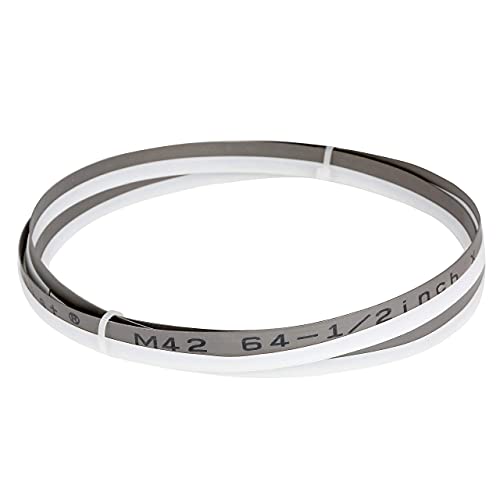 Imachinist 64-1/2" Long, 1/2" Wide, 14TPI and 6/10TPI Bi-Metal Bandsaw Blade M42 Grade for Cutting Soft Metal