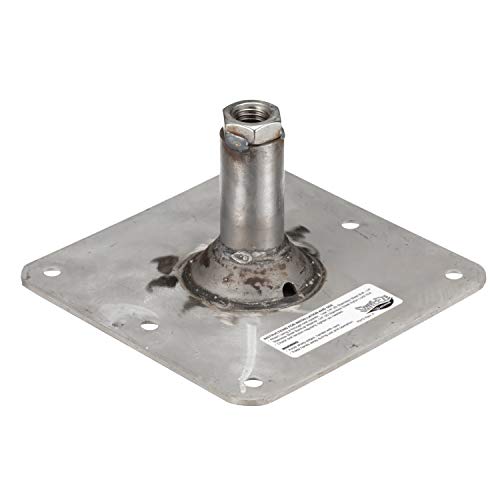 Attwood SP-67739-T Lock’N-Pin ¾-Inch Pin Base — 7x7-Inch Base, Threaded, Acetal Bushing, Pre-Drilled for Mounting One Size