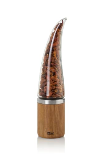 AdHoc Peperone Chilli Cutter, Acacia Wood/Acrylic, PreciseCut Technology, Dried Herbs and Spices Cutter, 22cm