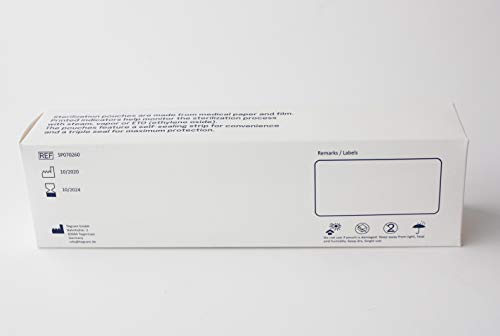 200 x 70mm x 260mm Self Adhesive Autoclave Sterilization Bags 70x260mm