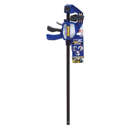 IRWIN QUICK-GRIP One-Handed Bar Clamp, Heavy-Duty, 24", 1964714 24 Inch