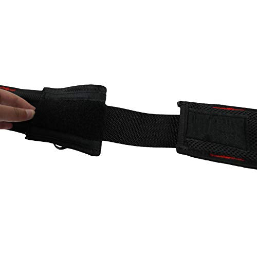MELOTOUGH Magnetic Suspenders Tool Belt Suspenders with Large Moveable Phone Holder + Padded Tool Belt with D ring for men construction Strong Durable Double Metal Roller Buckle