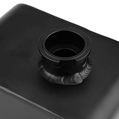 Car Coolant Expansion Tank 2.5 L Aluminium Alloy Black Powder Coated with Lid Ready to Install for Radiator Windscreen Washer Water Intercooler