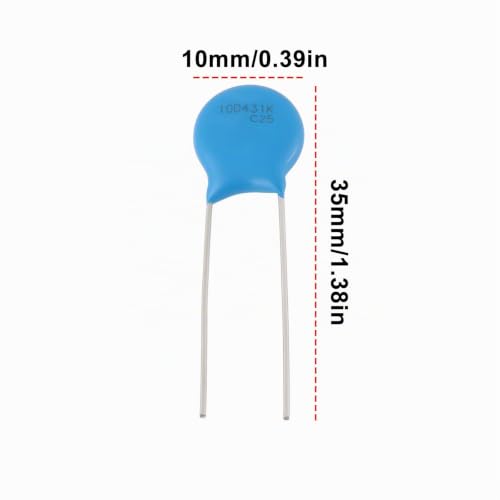 The Lord of the Tools 10pcs S10K275 B72210S0271K101 2 Pin Metal Direct Insert Varistor 275VAC 350VDC for Industrial Electrical Equipment