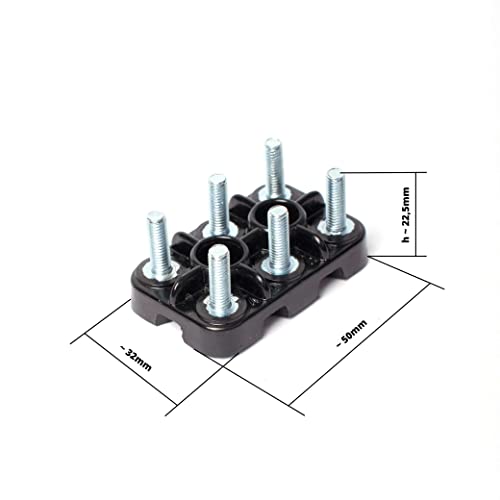 Motor Clipboard for Electric Motors Clipboards 6-Pin M4 to M12 (6xM4) 6 x M4