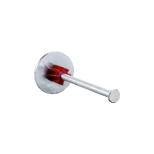 Freeman Single Concrete Drive Pins with Washers | 2-1/2" | Galvanized Steel | 100 Count | Indoor and Outdoor | Compatible with Freeman, Ramset, and Hilti Style Nailers | CNDPNW25 2-1/2"