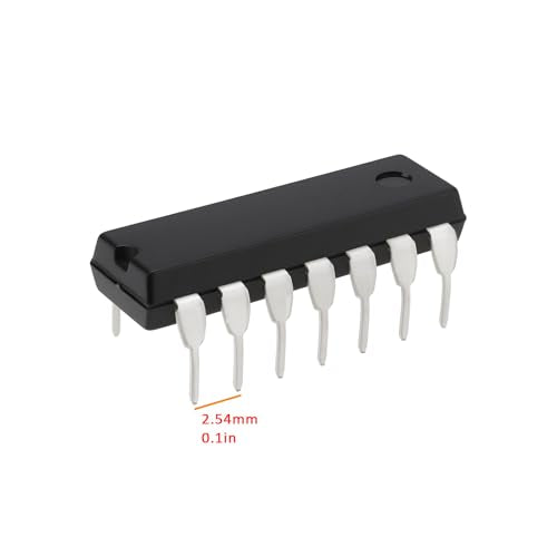 EMSea SN74HC14N 6-K Schmitt Trigger Inverter IC Chip DIP14 for Breadboard (Pack of 20)