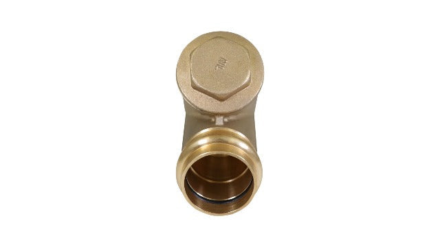Midline Valve 327S112-NL Press Y-Strainer Valve, 1-1/2”, Brass 1-1/2 in.