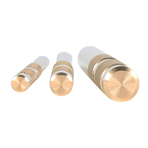 3PCS Brass Knurled Drift Punch Kit Brass Roll Pin Punch Chisel Punches Set for 3/4Inch 1/2Inch 3/8Inch 61360