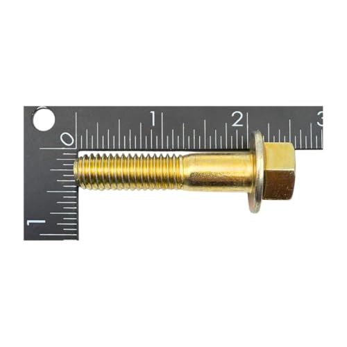 7/16"-14 x 2 Grade 8 Flange Bolts (10-Pack) – Heavy-Duty Hex Flange Bolts – High-Strength SAE J429 2.0" UNC Coarse Thread Bolts 10 Bolts Only