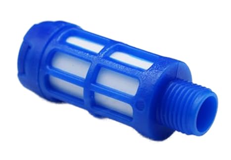 Pneumatic Silencer 1/8 Inch Plastic Set of 5 Industrial Quality (5, Plastic 1/8 Inch) Plastic 1/8"