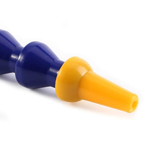 12pcs Plastic Flexible Water Oil Coolant Pipe with Valve 1/4PT Adjustable 6pcs Round and Flat Nozzle for Lathe, Milling, CNC Machine, Hydraulic Machinery