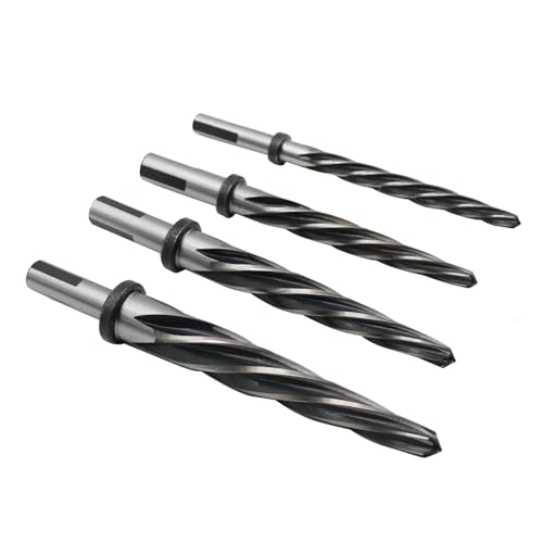 4Pcs M2 HSS Taper Chucking Reamer Set 3/8" 1/2" 5/8" 3/4" Set 3/8 1/2 5/8 3/4 with 3/8 or 1/2 Shank Chuck