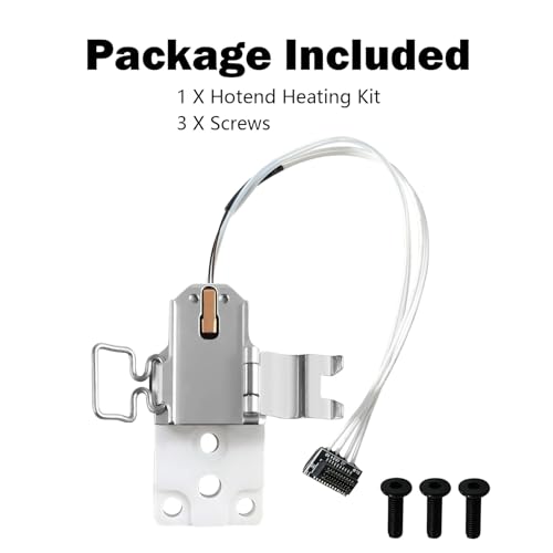 HzdaDeve Heating Assembly Kit for A1 Mini / A1 Ceramic Thermal Insulation Block Heating Component with Heating Cartridge and Thermistor Temperature Sensor Thermal Insulation Base Clip for Bambu Lab Upgrade Heating Assembling Kit