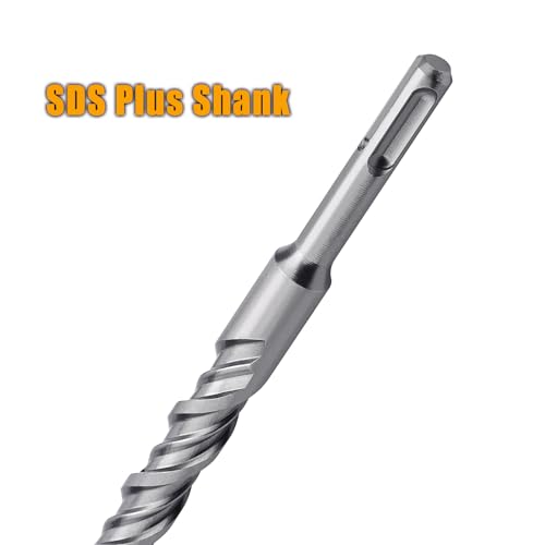 5 Pack 11/16"x8.26" SDS Plus Rotary Hammer Drill Bit, Concrete Drill Bits