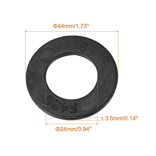 uxcell 7/8-Inch Flat Washer, Alloy Steel Black Oxide Finish Pack of 25 7/8 Inch