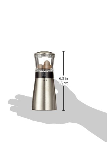 Peugeot - Daman Nutmeg Manual Mill - Acrylic and Stainless Steel, 15 cm