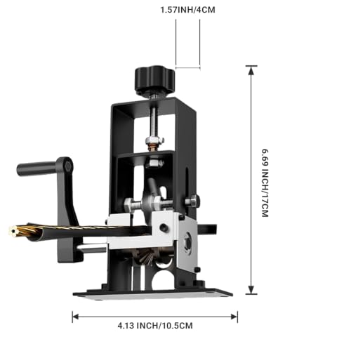 Wire Stripping Machine, 0.06"-1" Manual Wire Stripper Machine, Drill Powered Hand Crank Wire Stripper with Replacement Blades, Wire Stripping Machine for Scrap Copper Recycling DIY