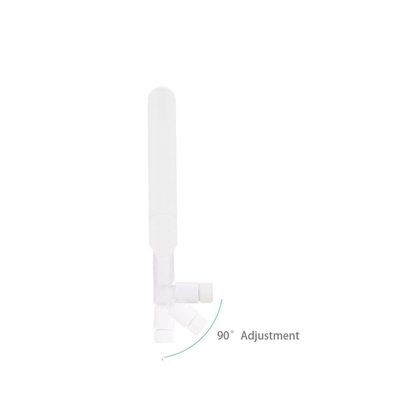 CORONIR Dual Band WiFi Antenna 2.4GHz 5GHz 5.8GHz 9dBi MIMO RP-SMA Male Antenna for WiFi Router Wireless Network Card USB Adapter Security IP Camera Video Surveillance Monitor-2Pack White Pack of 2