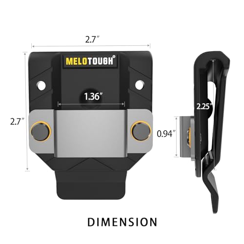 MELOTOUGH Tool Belt Suspenders Tool Harness for Heavy Duty Work, Movable shoulder Pads, Quick Clip Suit,Black Tape Measure Holder for Tool Belt