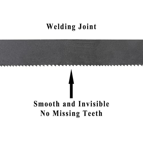Imachinist S11511014SS M42 115" X 1" X 10/14TPI Bandsaw Blade for Stainless