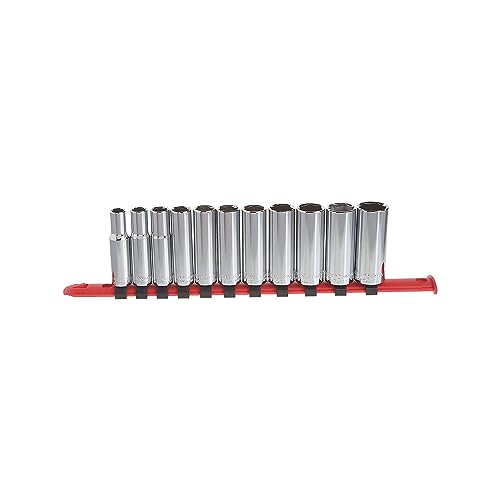 CRAFTSMAN Socket Set, Metric, 3/8" Drive, 6 Pt., 11Piece (CMMT12045) 3/8" in