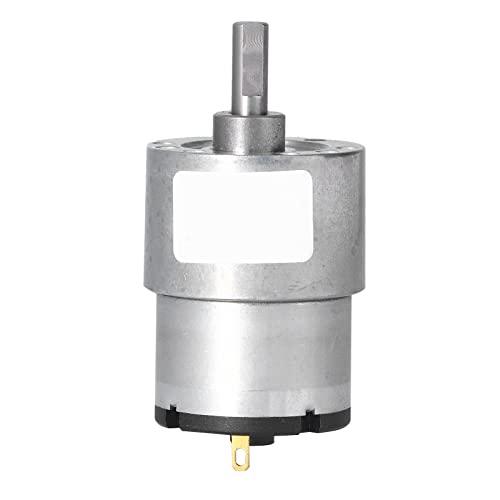 Gear reduction motors, DC 24 V electric CW CCW gear motor with high torsion, 6 mm shaft diameter for smart homes (200 rpm)