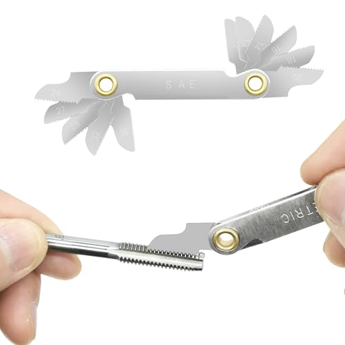 40PCS Tap and Die Set, Metric Screw Threads M3, M4, M5, M6, M7, M8, M10, M12, Both Coarse and Fine Types | Essential Threading Tool Kit with Complete Handles, Accessories and Case 40 pcs