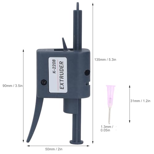 Solder Paste Extruder, Flux Soldering Extruder Soldering Flux Dispenser with 1.3 mm Nozzles, Uniform Output Soldering Flux Paste Glue Dispenser Solder Paste Extruder for DIY Solder Electronics