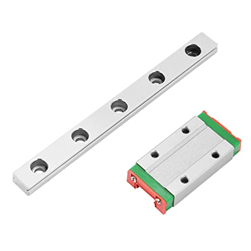 Linear Guide Rail, 9mm MGN9H Wide Miniature Linear Motion Rail + Sliding Block for Automatic Equipment, Precision Measuring Equipment (100mm)