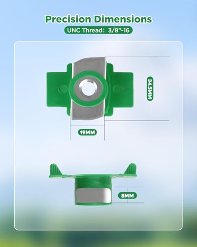 1/2"-13 Nylon Nut and Bolt & 3/8"-16 Nylon Channel Nut