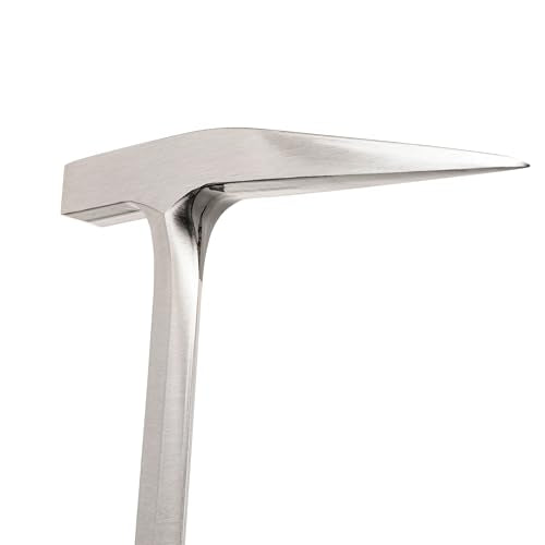 Estwing Rock Pick - 13 oz Geological Hammer with Smooth Face & Shock Reduction Grip - E3-13P, Silver