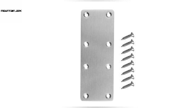 10 Pack 5-1/2" x 2" Flat Mending Plate, Stainless Steel Metal Bracket