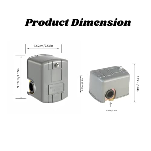 Well Pump Pressure Switch, 40-60 PSI 2 Pack 40-60PSI