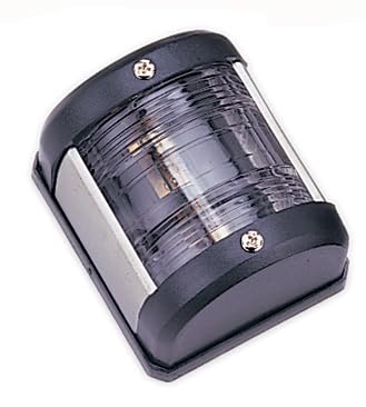 Pactrade Marine Boat Pontoon LED Navigation Light Black ABS Plastic Housing Boats Up to 12M Waterproof IP:66 Surface Mount 2NM (Stern) Stern
